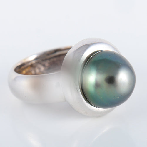 Bague 53 Bague Perle grise 58 Facettes C23