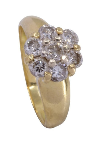 Bague 54 BAGUE FLEUR DIAMANTS 58 Facettes 077831