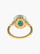 Bague 52 Bague style Art Déco diamants et émeraudes 58 Facettes