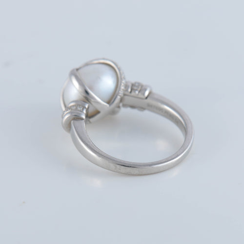 Bague 54 FRED - Bague "Baie des Anges" Perle Diamants 58 Facettes