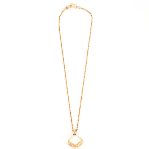 Collier Collier Trèfle Quartz Rose 58 Facettes 002.689