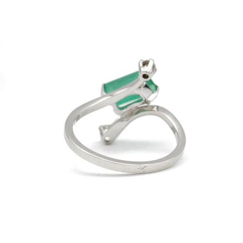 Bague 51 Bague - Or, Emeraude et Diamants 58 Facettes 190207R