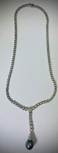 Collier Collier Perle et Diamants 58 Facettes