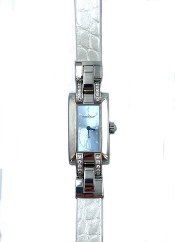 Montre Jeager-LeCoultre -  montre acier et diamants 58 Facettes