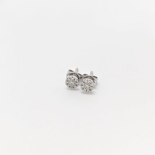 Boucles d'oreilles Boucles d'oreilles Djula Or blanc et diamants 58 Facettes 26346