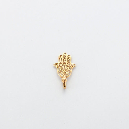 Pendentif Pendentif main de Fatma or jaune 58 Facettes