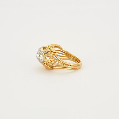 Bague 53 Bague Jarretière 4 Diamants 58 Facettes 1947