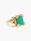 Bague Bague Cocktail Or Jaune Emeraude & Diamants 58 Facettes