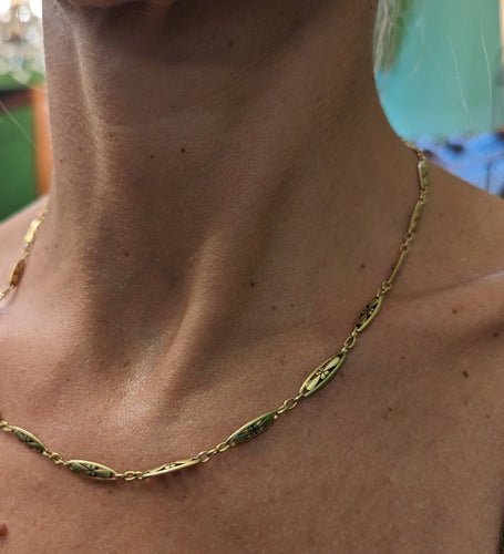 Collier Collier XIXe époque victorienne en or 18k 58 Facettes