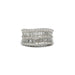 Bague 53 Bague or blanc et diamants 58 Facettes 240076R