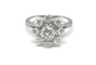 Bague Bague marguerite or blanc et diamants 58 Facettes