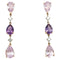 Boucles d'oreilles Boucles d'oreilles pendantes diamants améthyste kunzites 58 Facettes