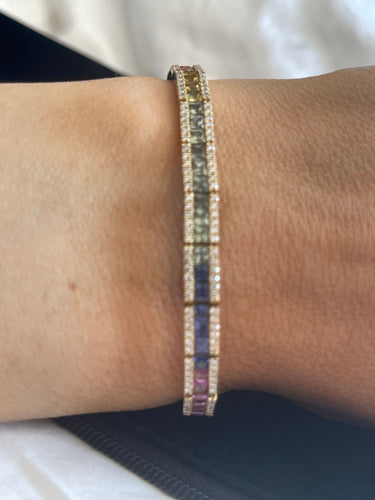 Bracelet Bracelet arc en ciel 58 Facettes