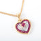Collier Collier coeur Rubis or jaune 58 Facettes 2801