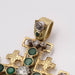 Pendentif Pendentif croix en or 18 carats avec émeraudes et diamants 58 Facettes E359871L
