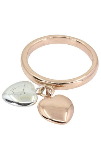 Bague 50 BAGUE COEURS SIGNÉE "DODO" 58 Facettes 040241