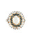 Bague 52 Bague fleur Opale et Onyx 58 Facettes