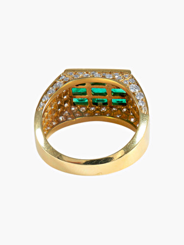 Bague 52 Bague signée Fred Emeraudes 58 Facettes