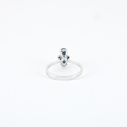 Bague 54 Bague Saphirs Diamants 58 Facettes