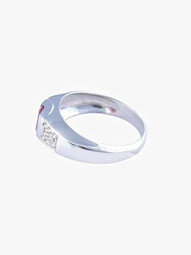 Bague 62 Bague Rubis Diamants 58 Facettes