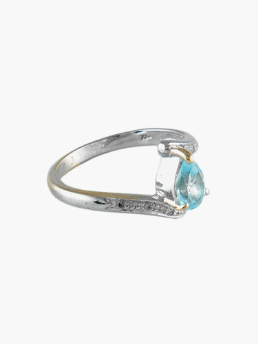 Bague Bague Aigue-marine 58 Facettes