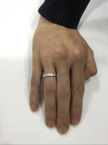 Bague 58 Alliance Or Blanc 58 Facettes