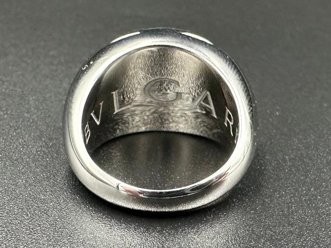 Bague 54 BVLGARI - Bague Or blanc Diamants 58 Facettes