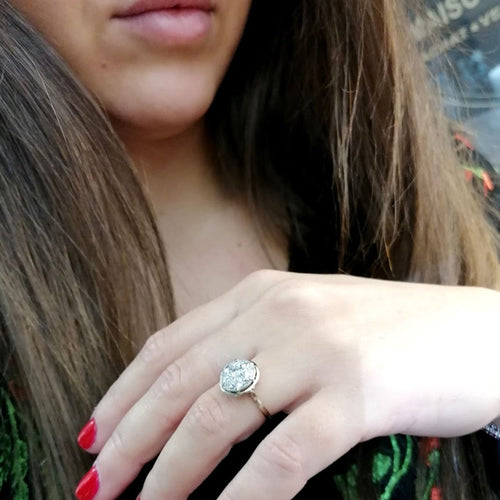 Bague 51 Bague Art Déco Diamants 58 Facettes 2737