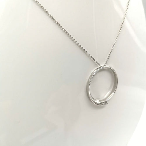 Colliers Collier Pendentif Garel Or blanc Diamants 58 Facettes