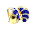 Boucles d'oreilles Boucles d’oreilles or jaune, lapis et diamants 58 Facettes