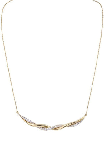 Collier Collier entrelacé Or blanc Diamants 58 Facettes 080051