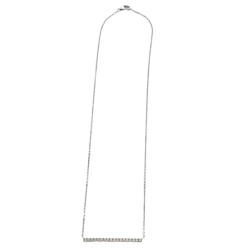 Collier Collier Or blanc pavage Diamants 58 Facettes