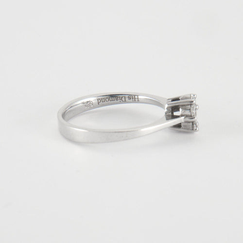 Bague Bague en Or Blanc & diamants 58 Facettes