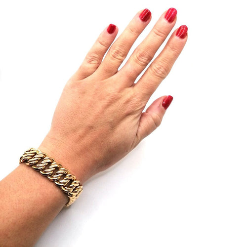 Bracelet Bracelet maille américaine or jaune 58 Facettes 2769