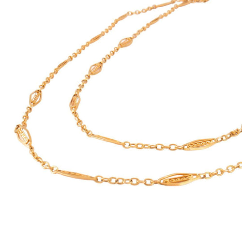 Collier Sautoir Filigrane chaîne 58 Facettes