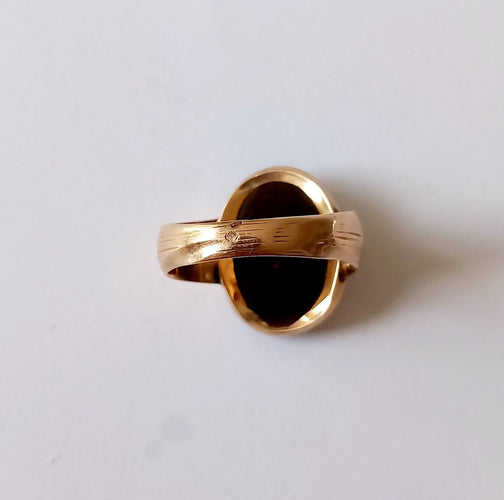 Bague 58 Bague Or jaune Camée 58 Facettes