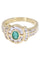 Bague BAGUE MODERNE ÉMERAUDE ET DIAMANTS 58 Facettes 081861