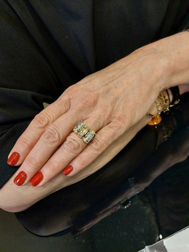 Bague 55 BAGUE TANK DIAMANTS 58 Facettes 062231