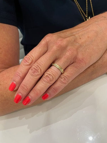 Bague 59 DEMI-ALLIANCE DIAMANTS 58 Facettes 053771