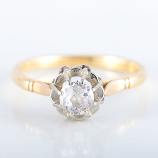 Bague 57 Bague Solitaire 2 ors Diamant 58 Facettes JE447
