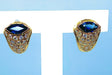 Boucles d'oreilles Boucles d’oreilles Saphirs navettes Diamants 58 Facettes AB235
