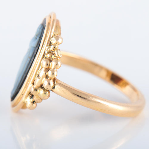 Bague 56 Bague Camée sur onyx 58 Facettes