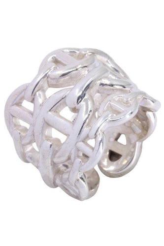 Bague HERMÈS - BAGUE CHAINE D'ANCRE ENCHAINÉE 58 Facettes 071491