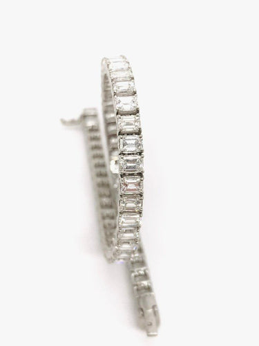 Bracelet Bracelet Tennis Diamants Platine 58 Facettes