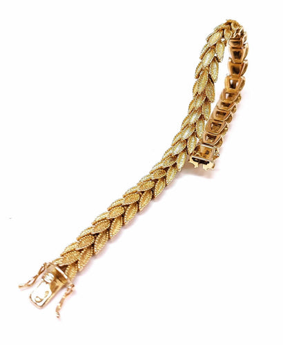 Bracelet Bracelet or 18K 58 Facettes BracFeuil.916
