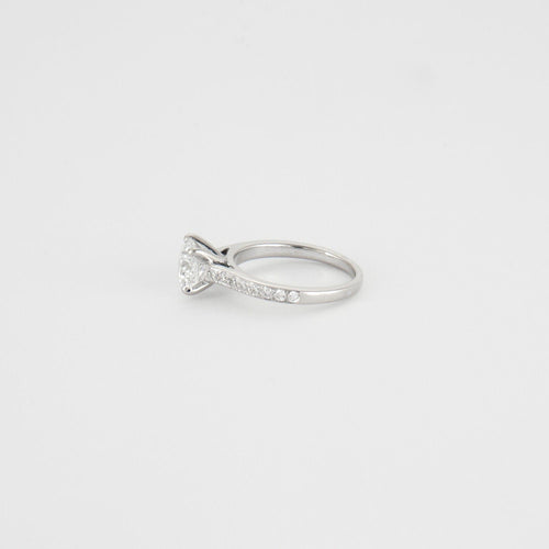 Bague 47 Bague or blanc  diamants 1.23ct 58 Facettes