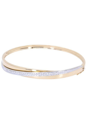 Bracelet BRACELET JONC OUVRANT DIAMANTS 58 Facettes 067111