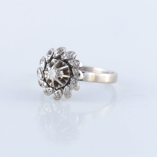 Bague 52 Bague Solitaire Diamant 0.10ct 58 Facettes JE108