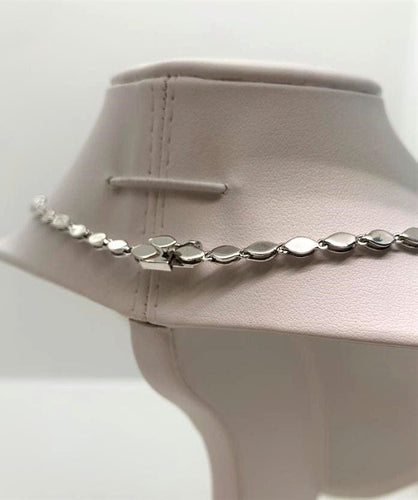 Collier Collier en Or blanc, Diamants et Pierres Jaunes 58 Facettes 20400000471