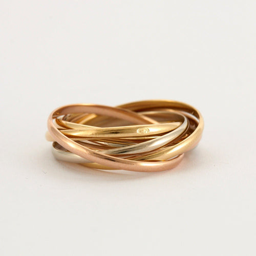 Bague 51.5 CARTIER - Bague Trinity 7 anneaux 58 Facettes EL2-123